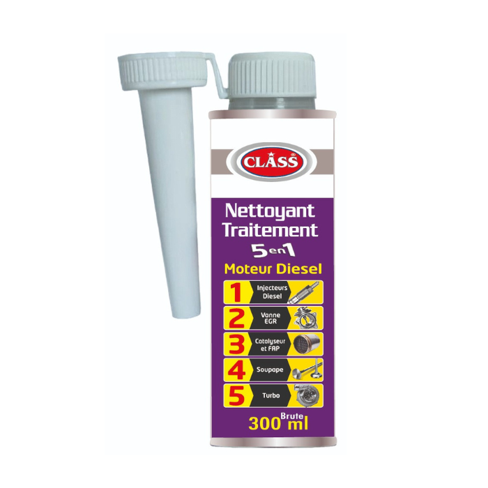 CLASS NETTOYANT TRAITEMENT 5EN1 AUTO MOTEUR DIESEL CLASS NETTOYANT TRAITEMENT 5EN1 AUTO MOTEUR DIESEL 300ML – Image 1